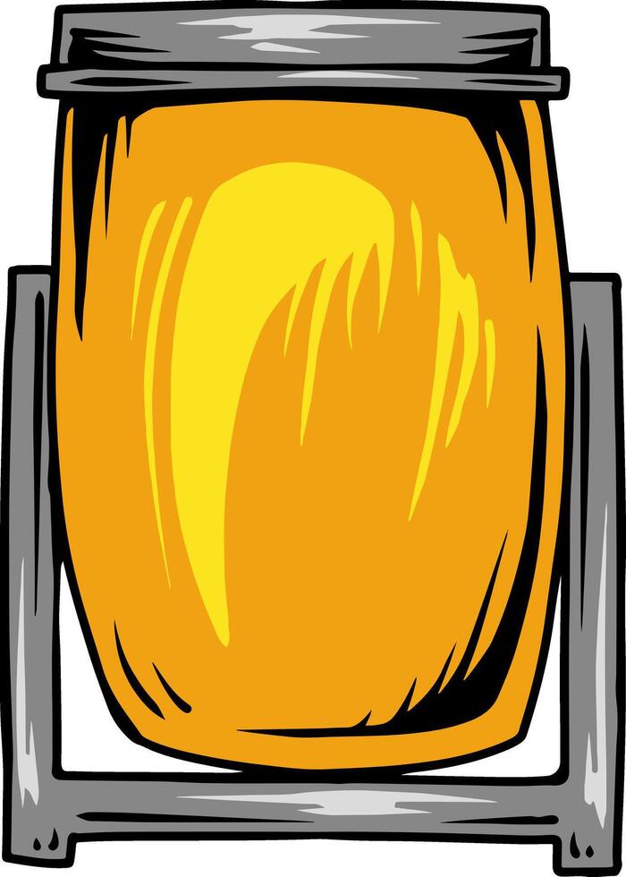 Yellow Public Trash Bin vector