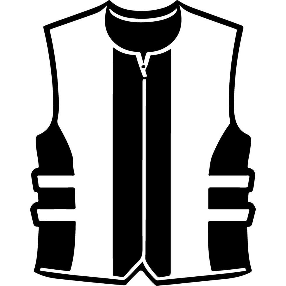 Sketchy engraving emblem of marine life jacket part of life saving equipment of a vessel in monochrome. Engraving minimalistic image in black ink drawing on white background vector