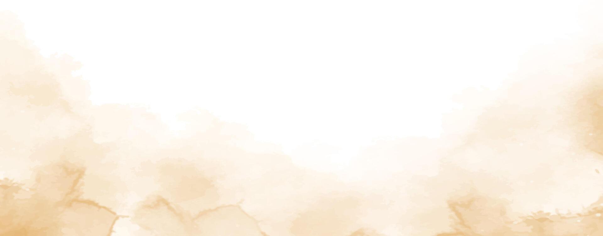 Abstract brown watercolor background illustration. vector
