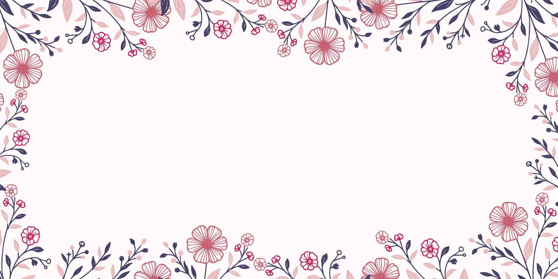 artistic abstract floral background with minimal leaves.nature inspired wall texture for banner.template for greeting card and fashion design vector