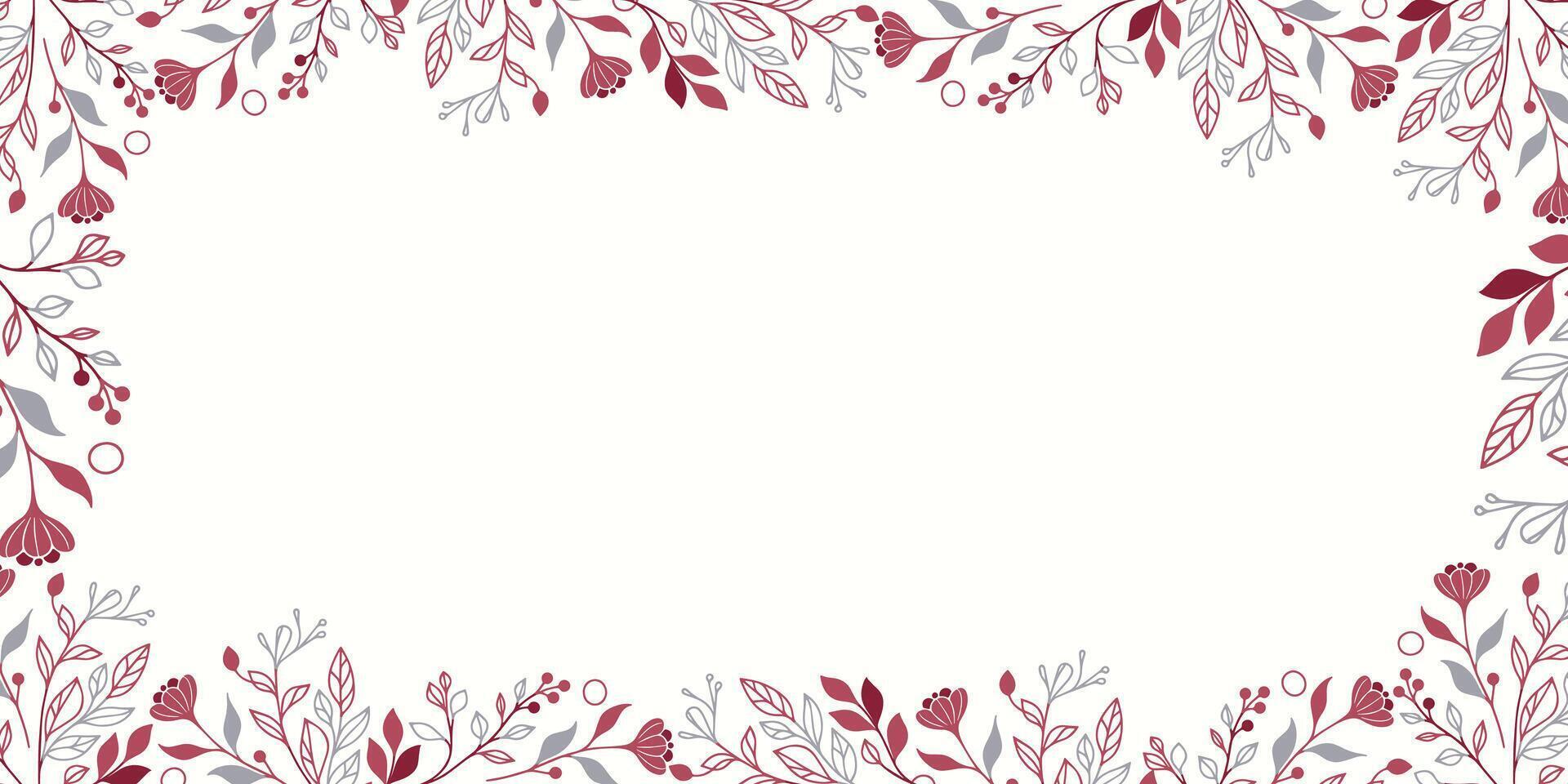 floral background with soft botanical texture.abstract nature wall template for wedding and fashion.banner design for greeting card and home decoration vector