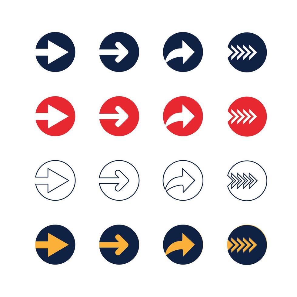 Set Arrow icon wit cut style. Mega set of arrows. Black arrows icons. Set different cursor arrow direction symbols in flat style. Modern simple arrows vector