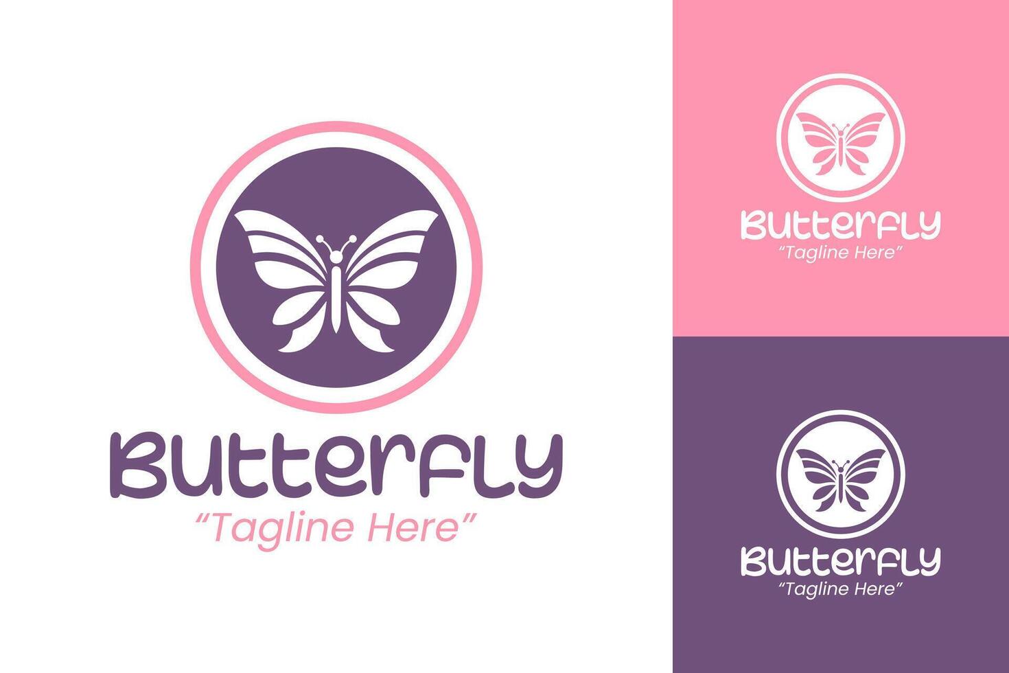 Elegant Butterfly Logo Design for Creative Branding and Business Identity vector