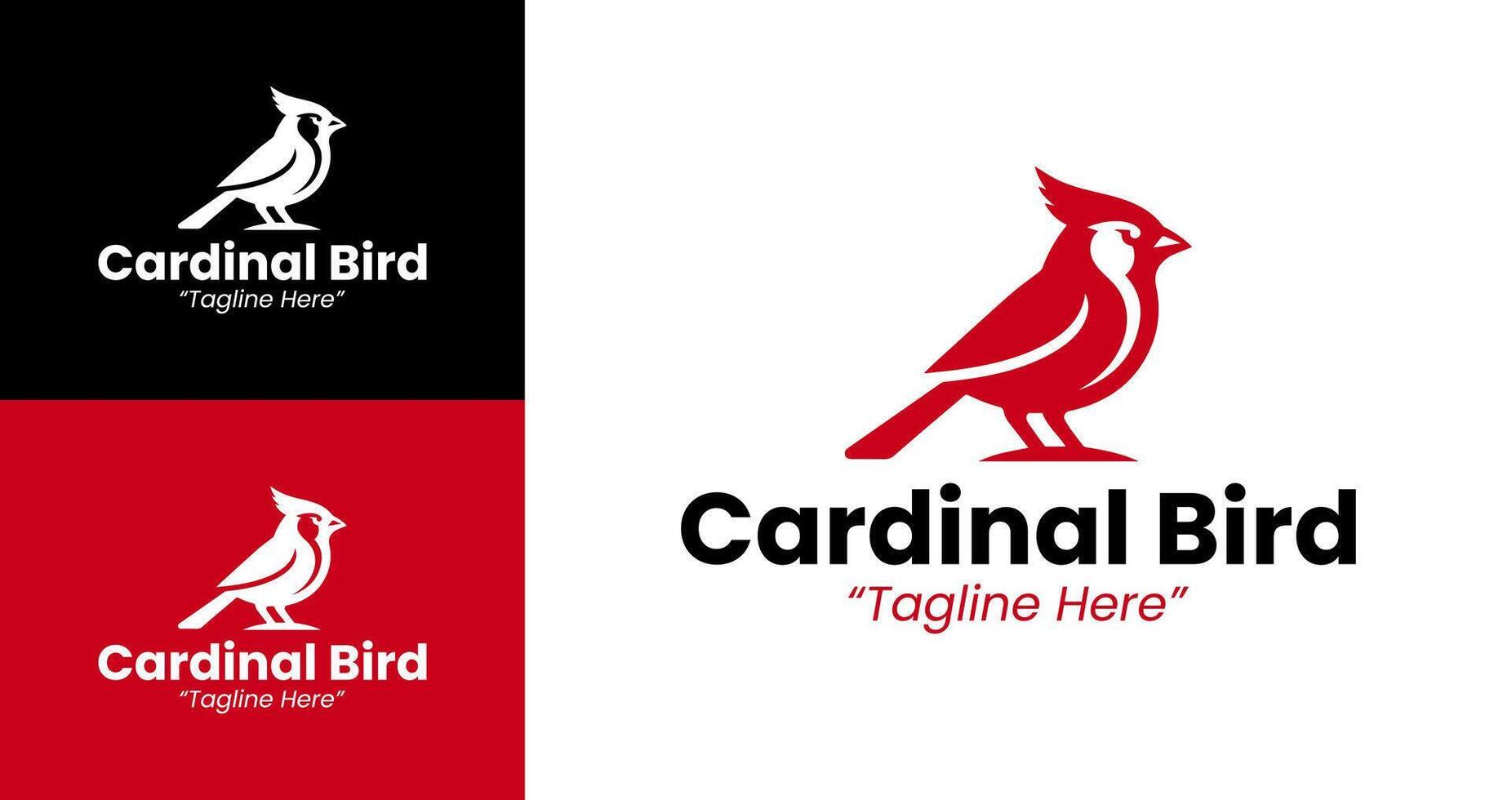 Creative Cardinal Bird Logo for Business and Brand Identity vector