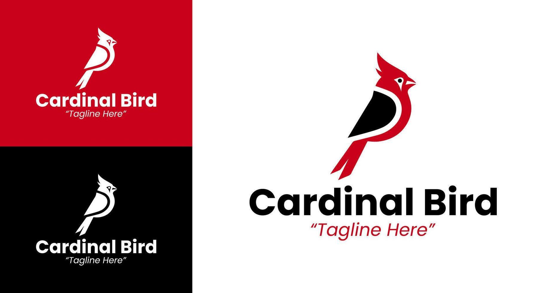 Professional Cardinal Bird Logo for Business and Creative Branding vector