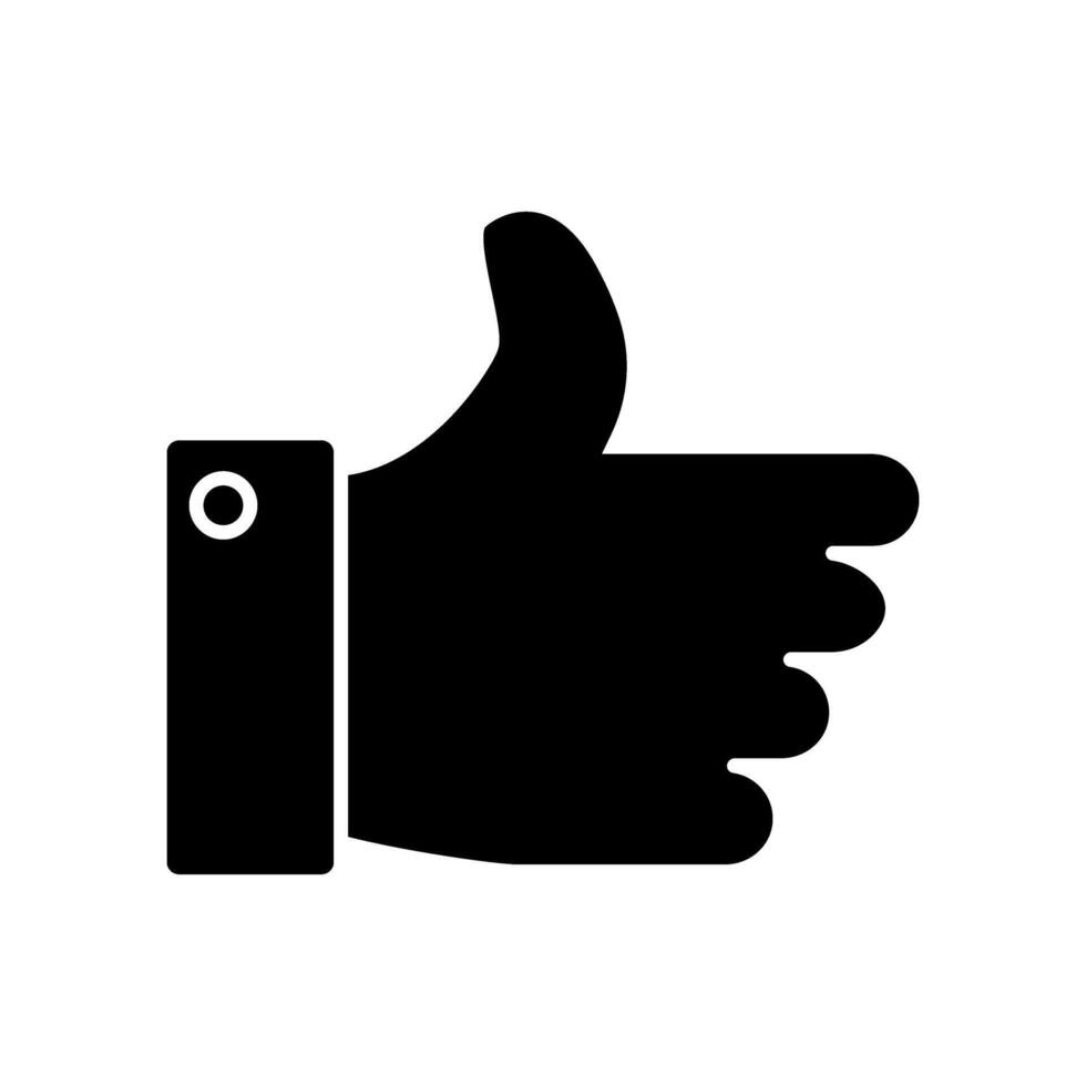 Like icon, thumbs up icon. Flat design style eps 10 vector