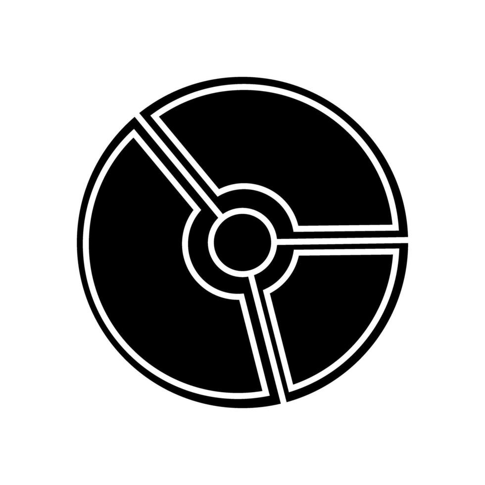 Cd disc icon. Data center and storage theme. Isolated design. illustration vector