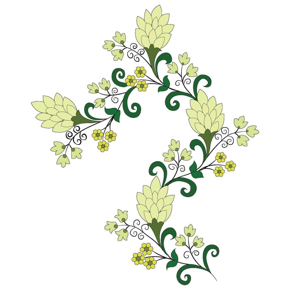 Don't waste decorating flower. vector