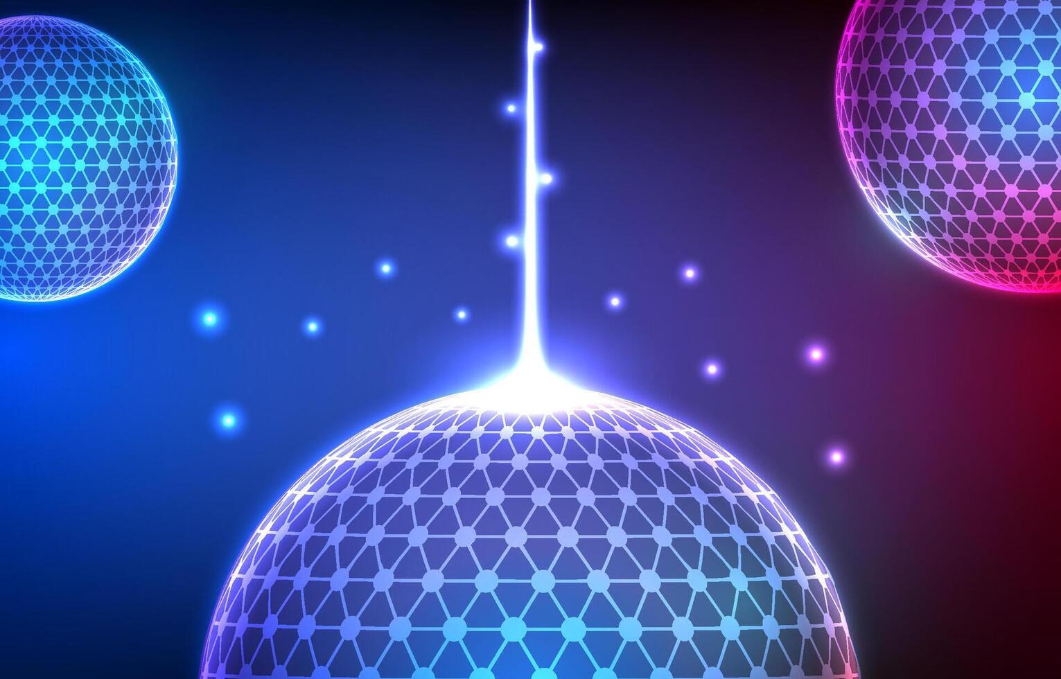 Digital technology background. Network futuristic online data cyber system wireless wifi machine learning and world. vector