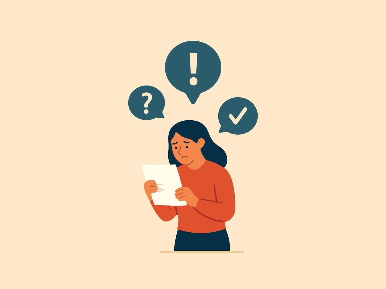Perfectionism Pressure and Fear of Submitting Imperfect Work. vector