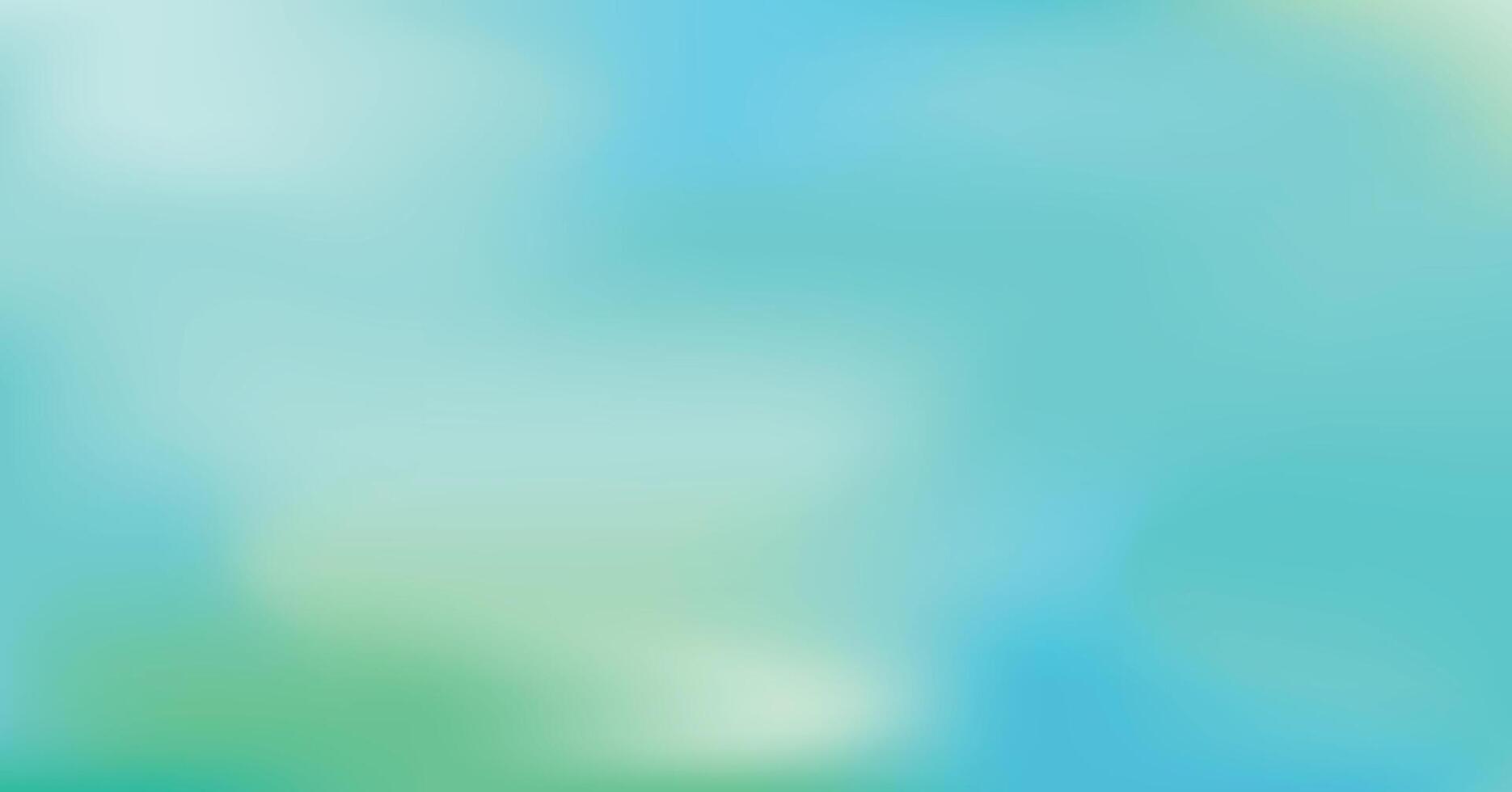 Green, blue, light yellow, abstract blurry background vector