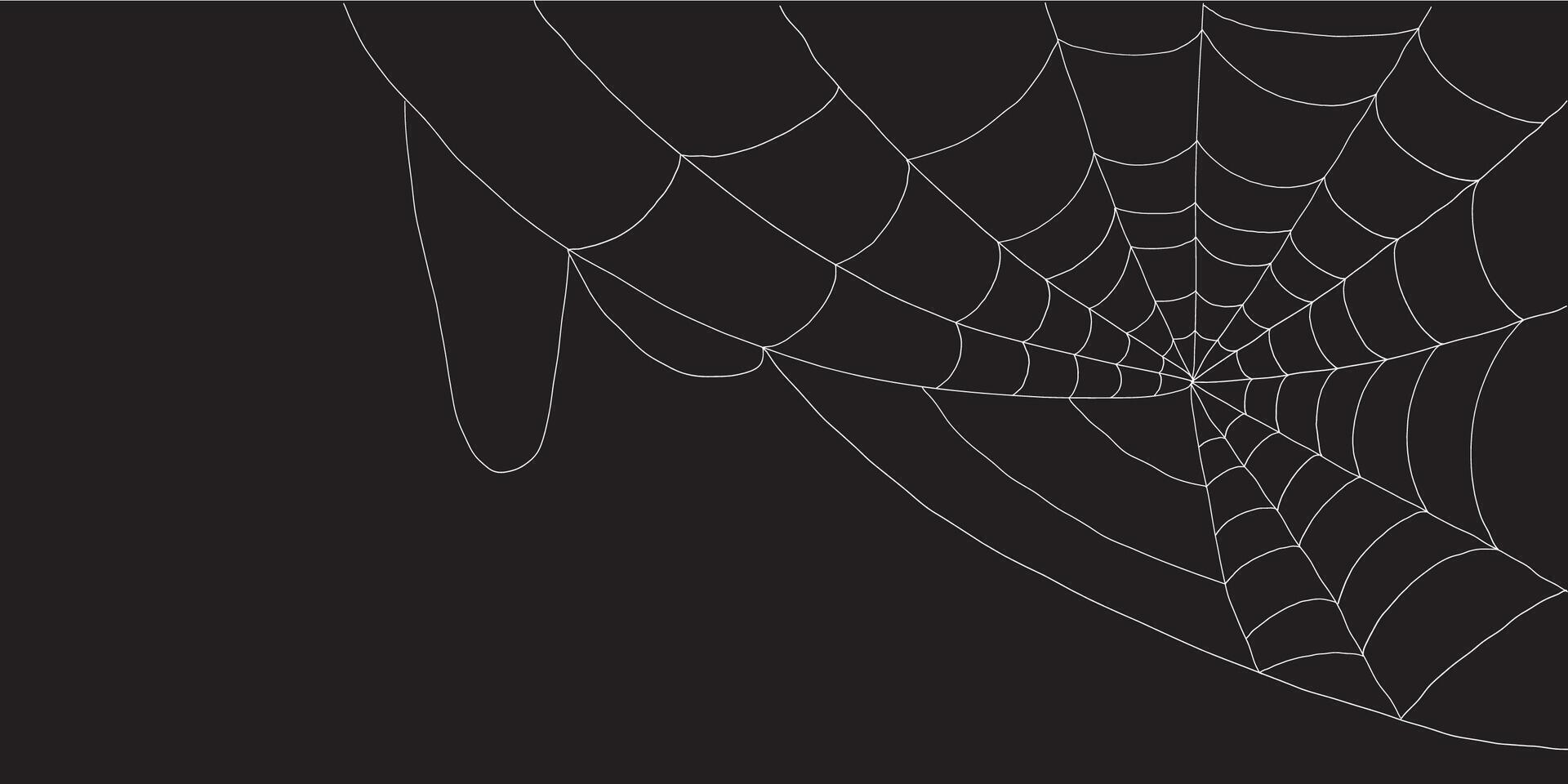 Scary Halloween cobweb graphics spooky spiderweb corners set for decoration vector