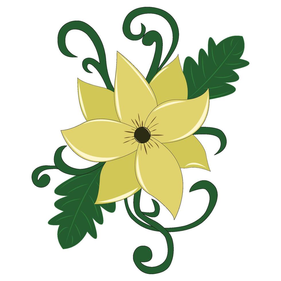 Beautiful flower design. vector