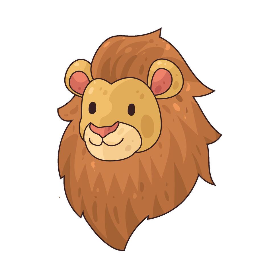 lion head illustration vector
