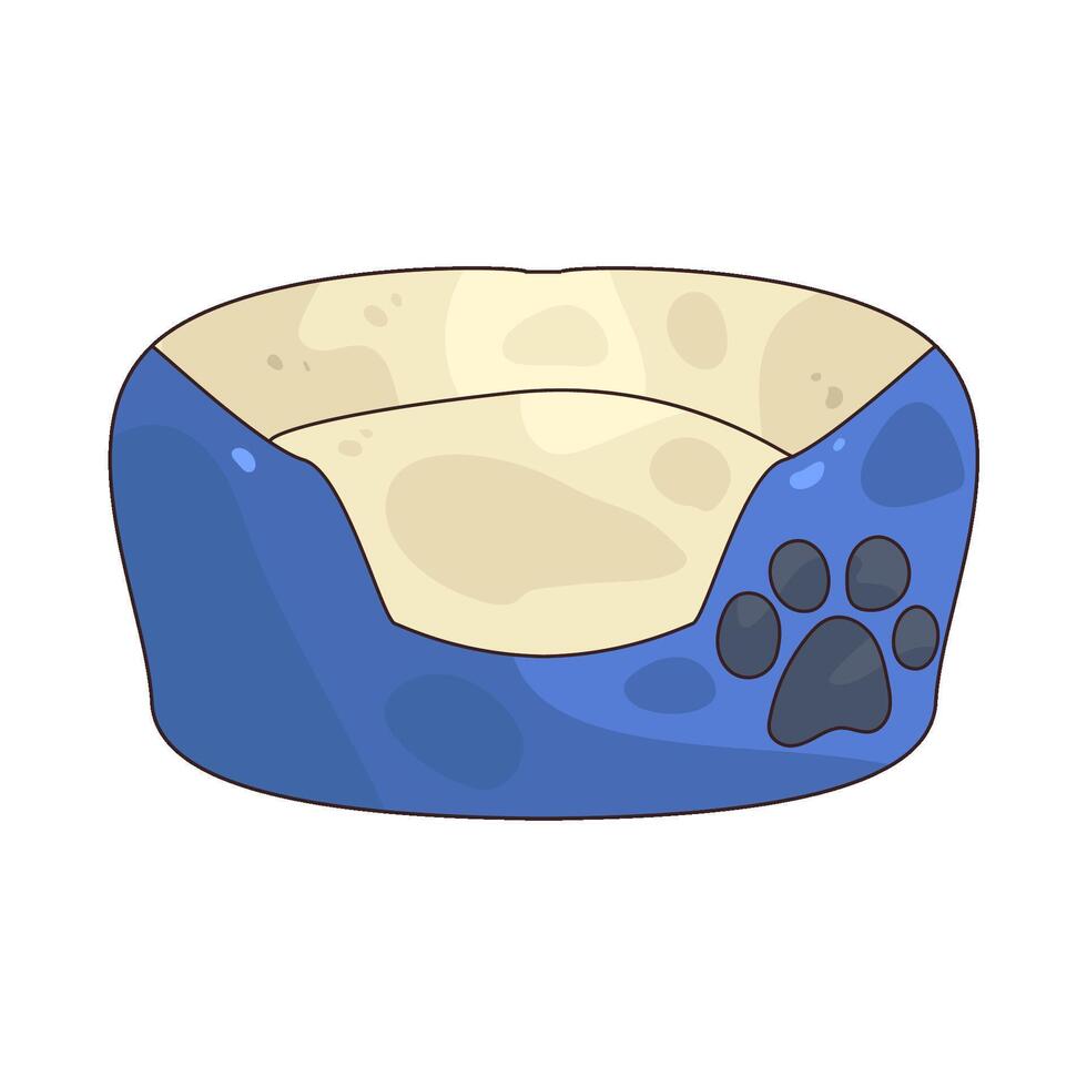 soft pet bed vector