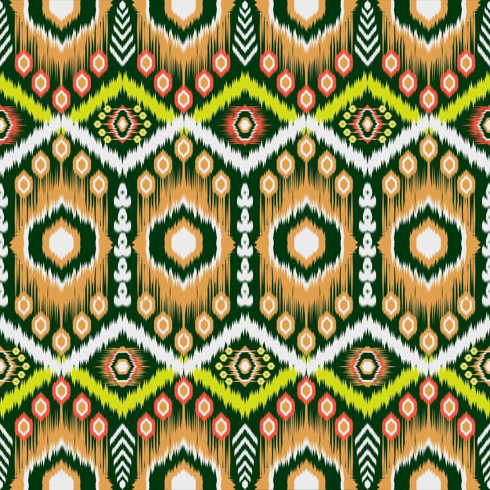 Native Abstract Ikat Pattern. Traditional geometric Ethnic pattern seamless for cloth, fabric, textiles. vector