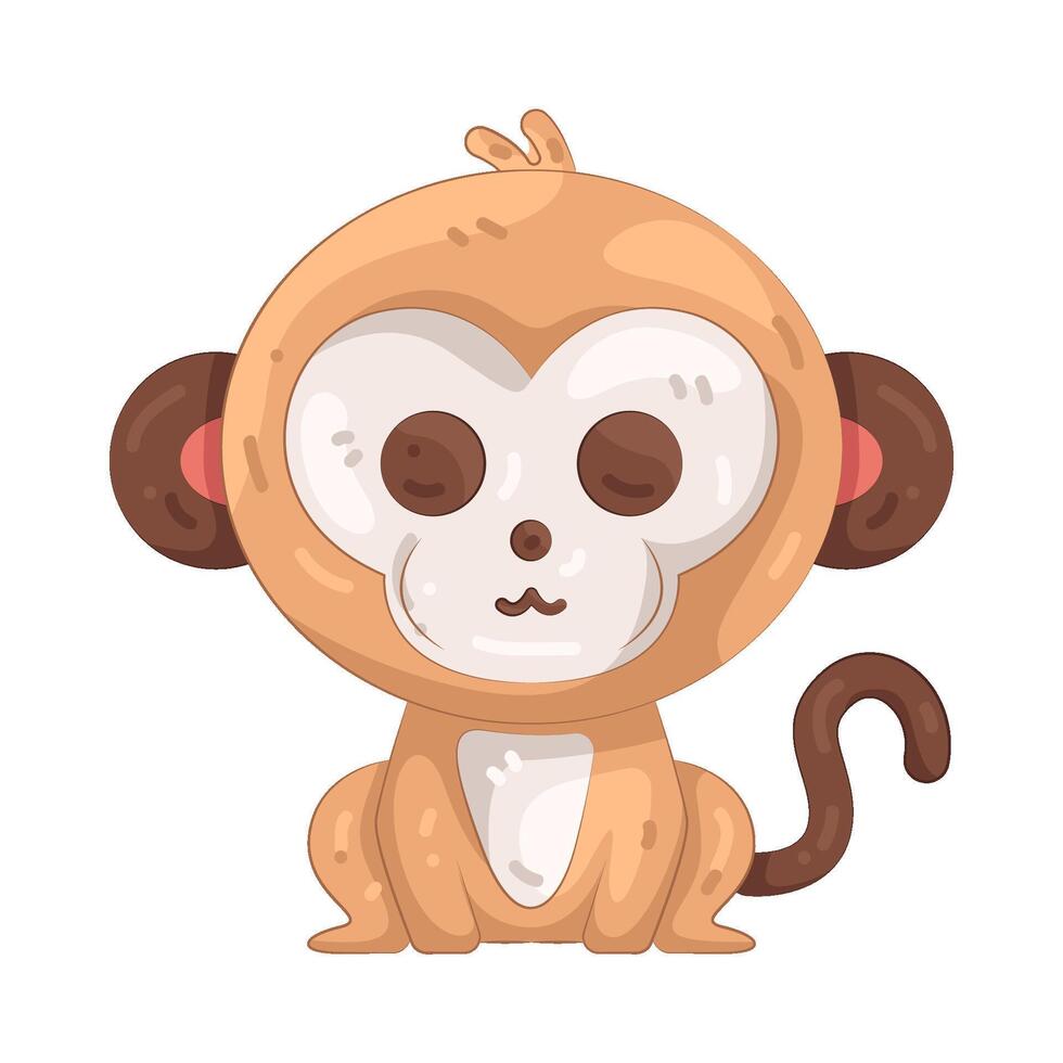 Illustration of monkey vector