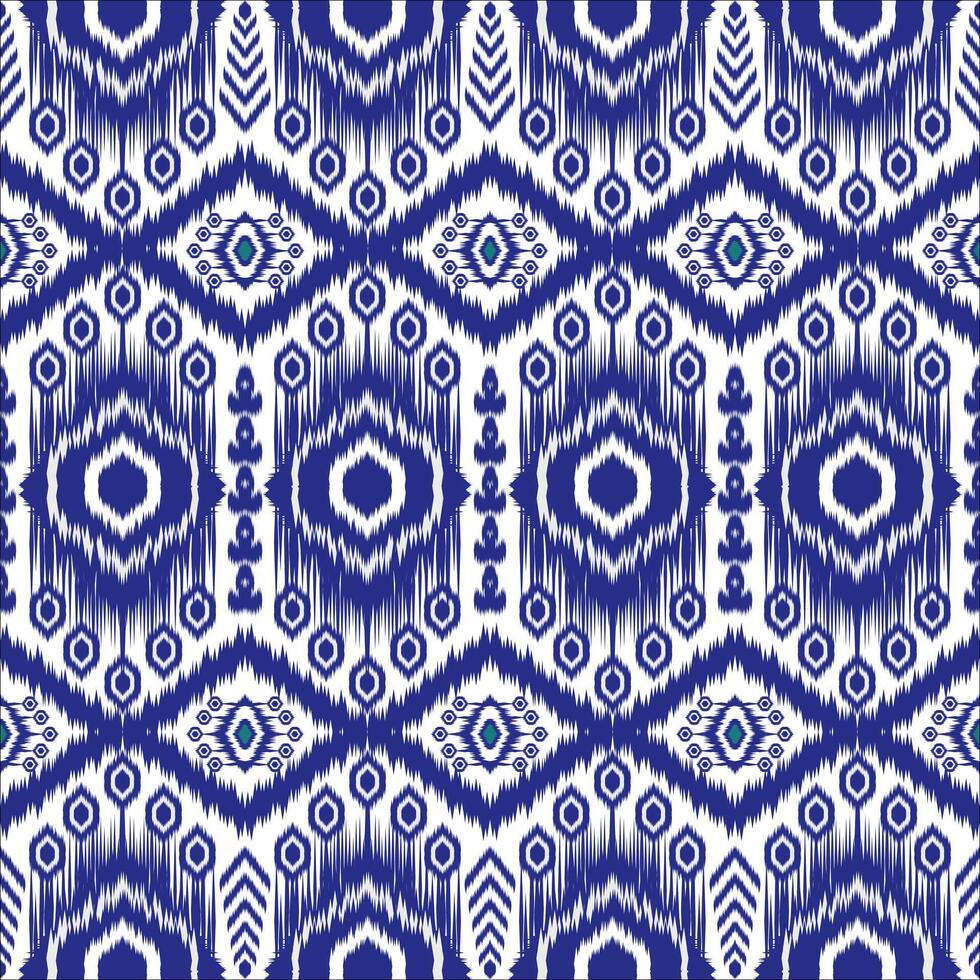 Native Abstract Ikat Pattern. Traditional geometric Ethnic pattern seamless design for cloths vector