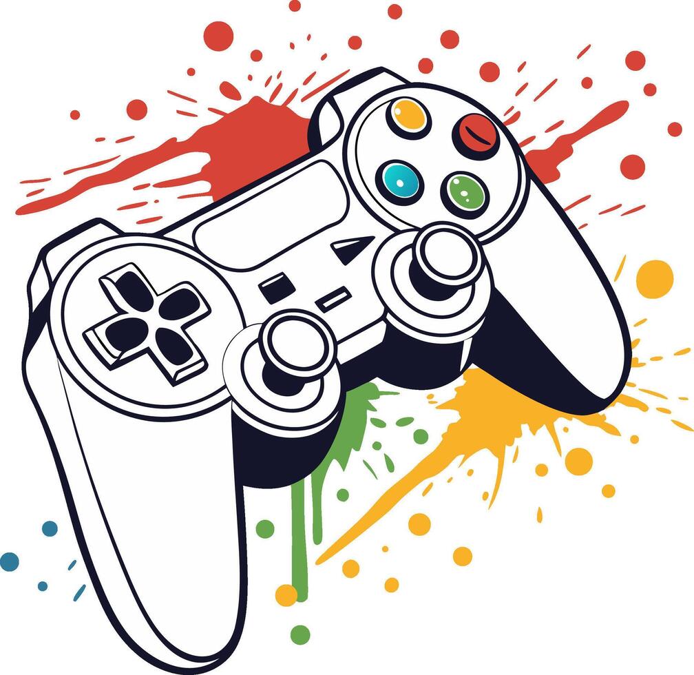 A gaming controller vector