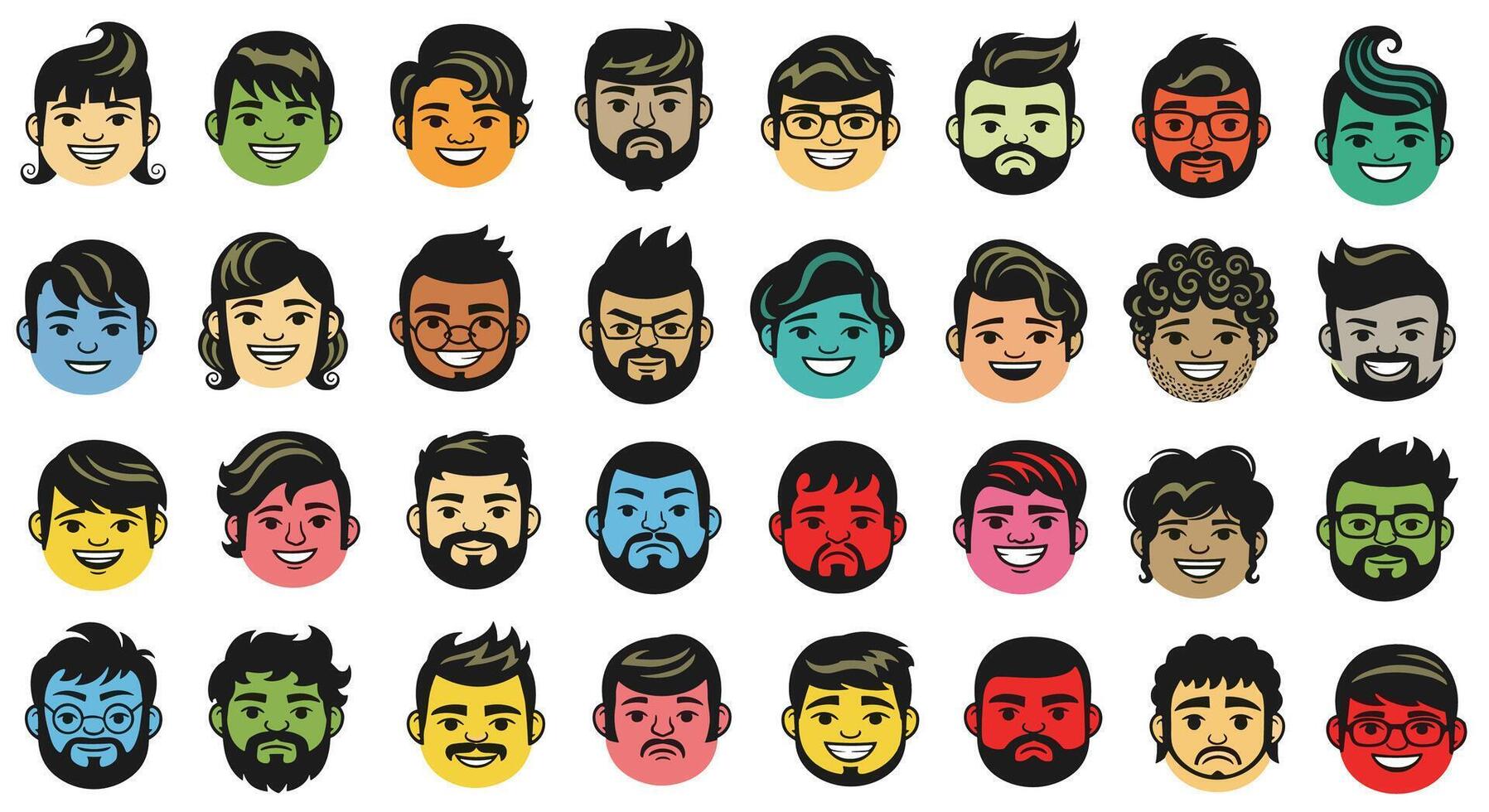 Diverse Group of Pixelated Faces A Representation of Human Expression and Identity vector