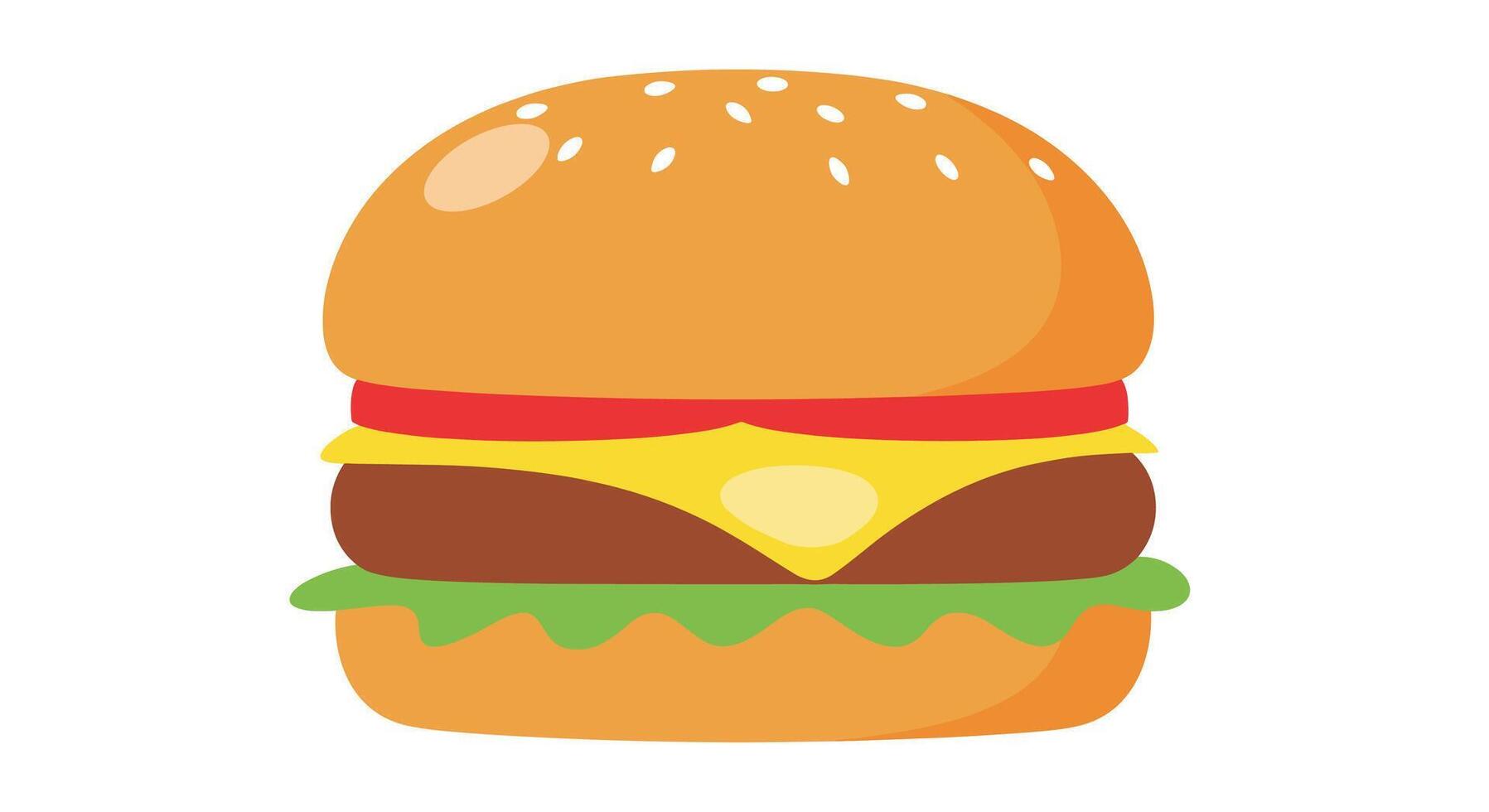 A Delectable Delight Exploring the Timeless Appeal and Irresistible Flavors of a Classic Burger vector