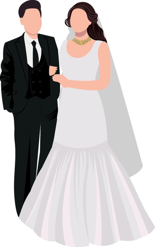 christian couple wedding illustration vector