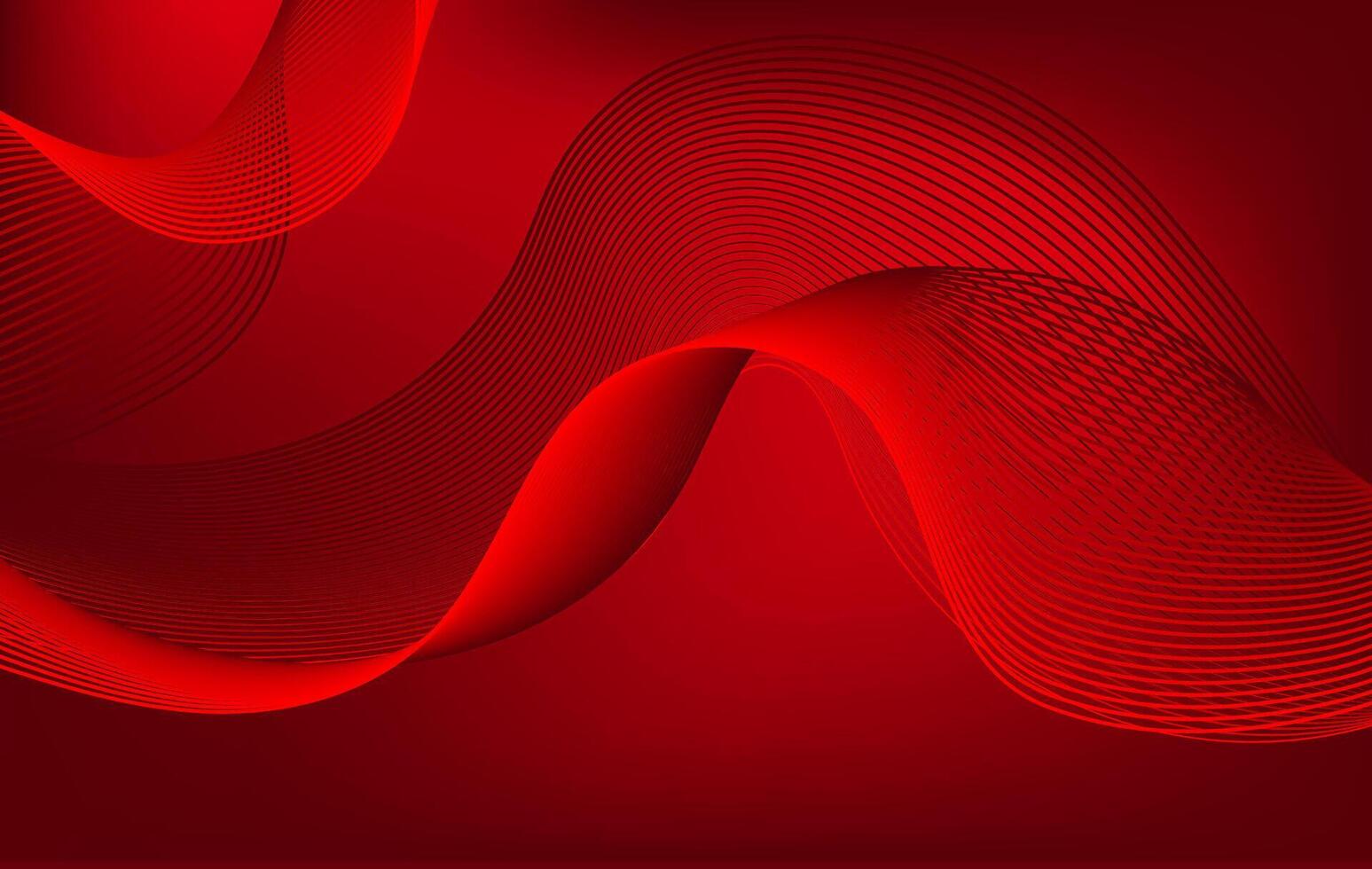 Red Abstract Wave Background , Modern Lines Flow Design vector