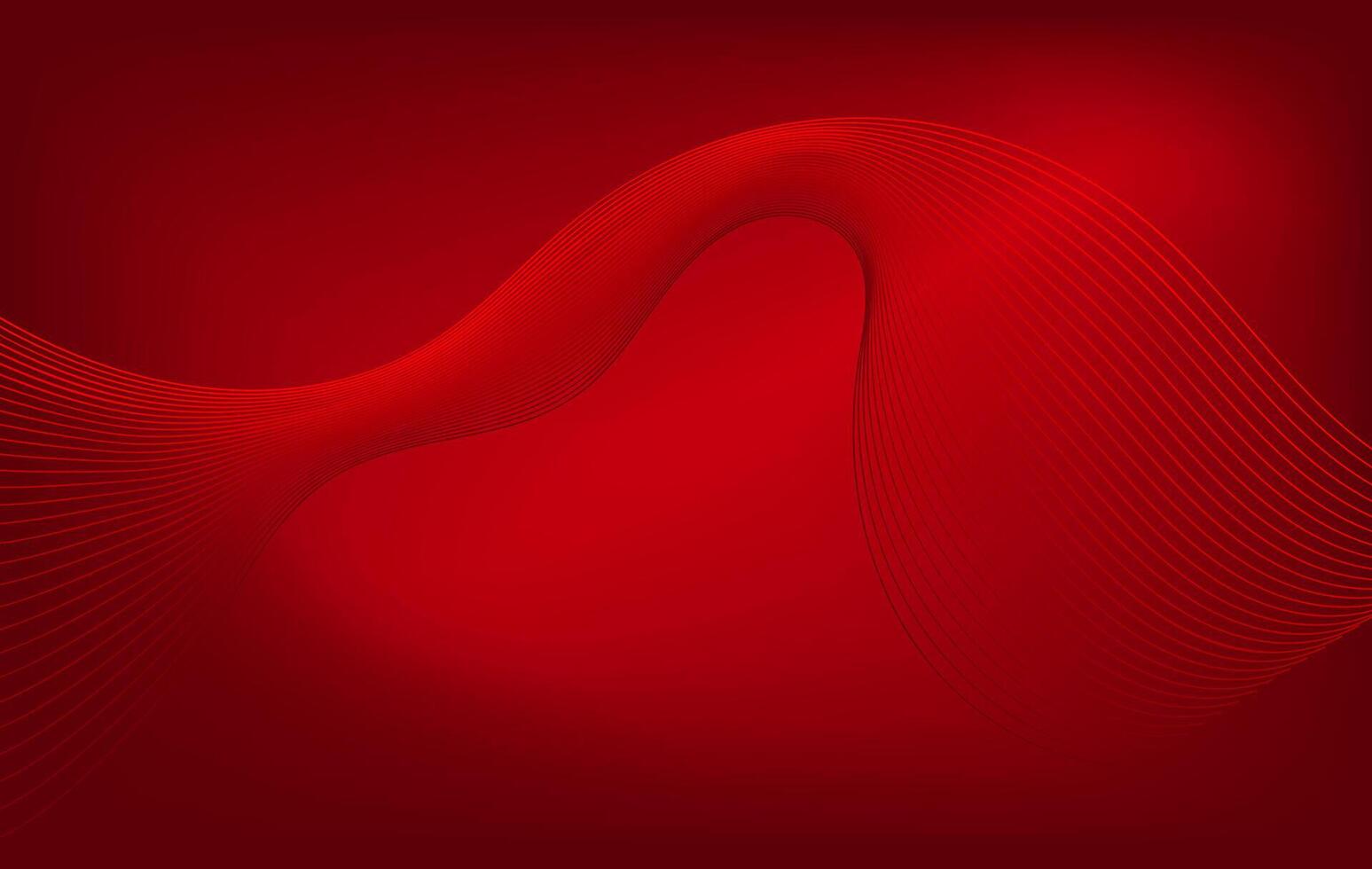 Red Gradient Flowing Dynamic Abstract Wallpaper vector