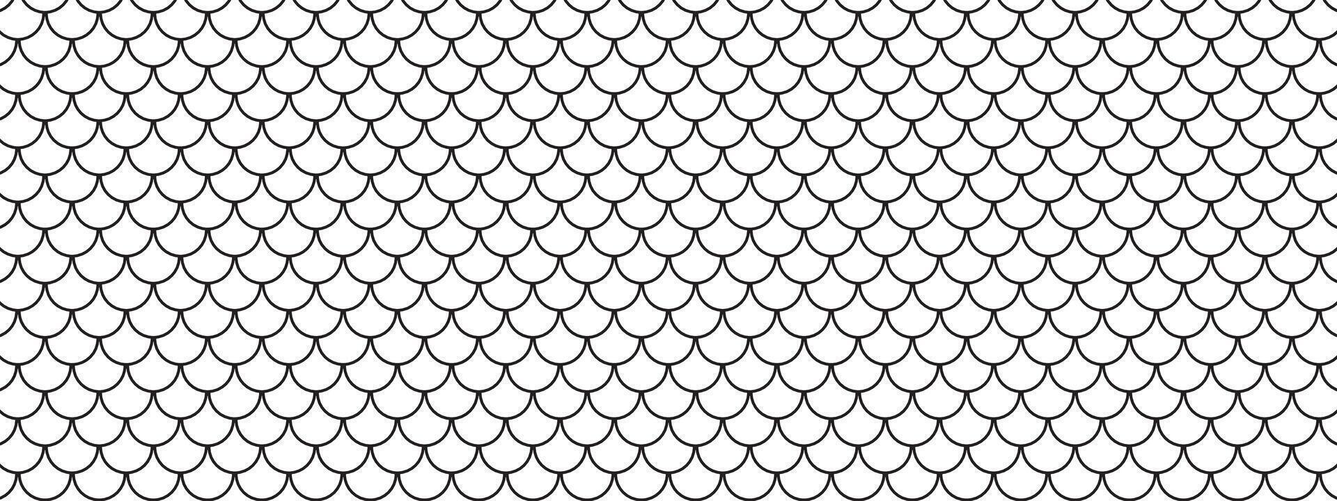 Mermaid tail pattern. Snake, fish, dragon scale background. Monochrome abstract japanese or chinese backdrop. wallpapers vector