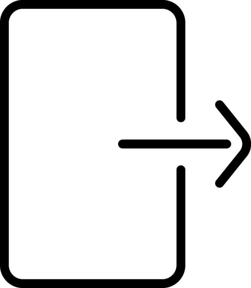 Log out icon for apps and websites vector