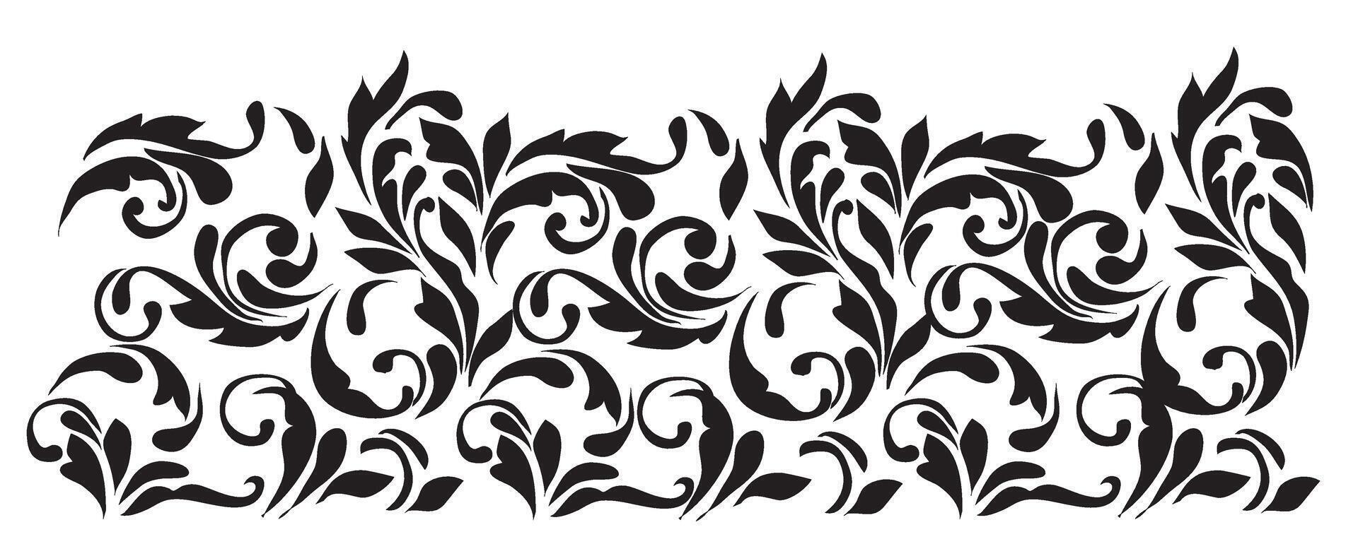 a black and white design with swirls vector
