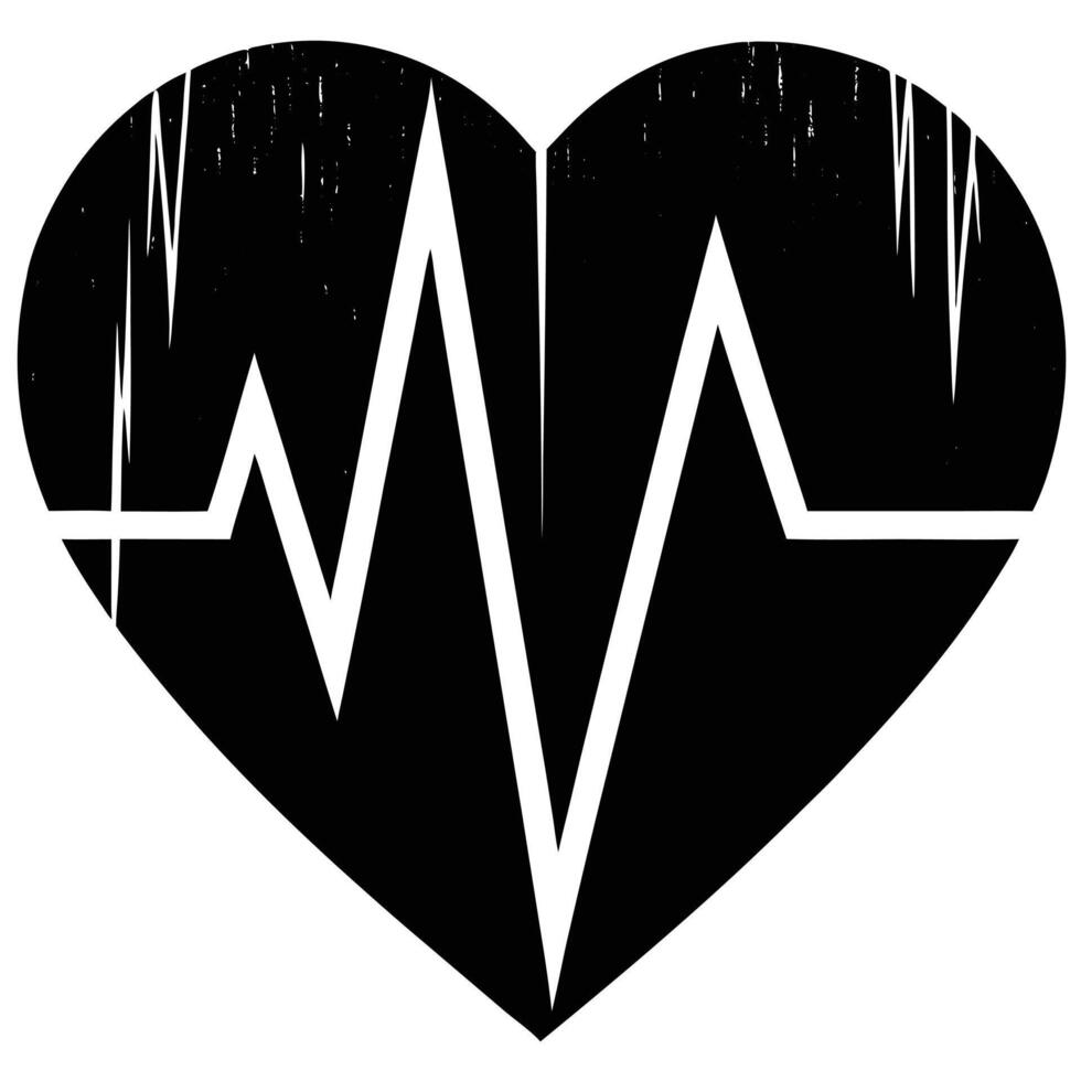 Heart rate monitor graphic design element vector