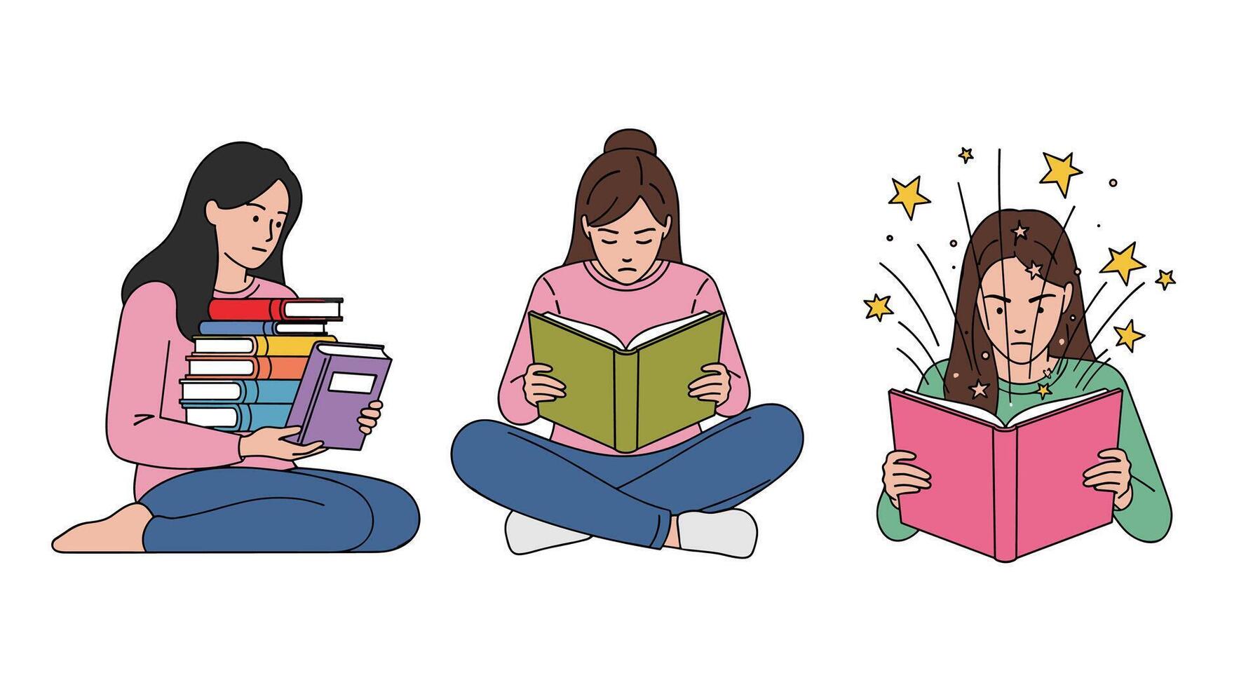 The Joy of Reading Illustrated A Guide to Improving Comprehension and Enjoyment vector
