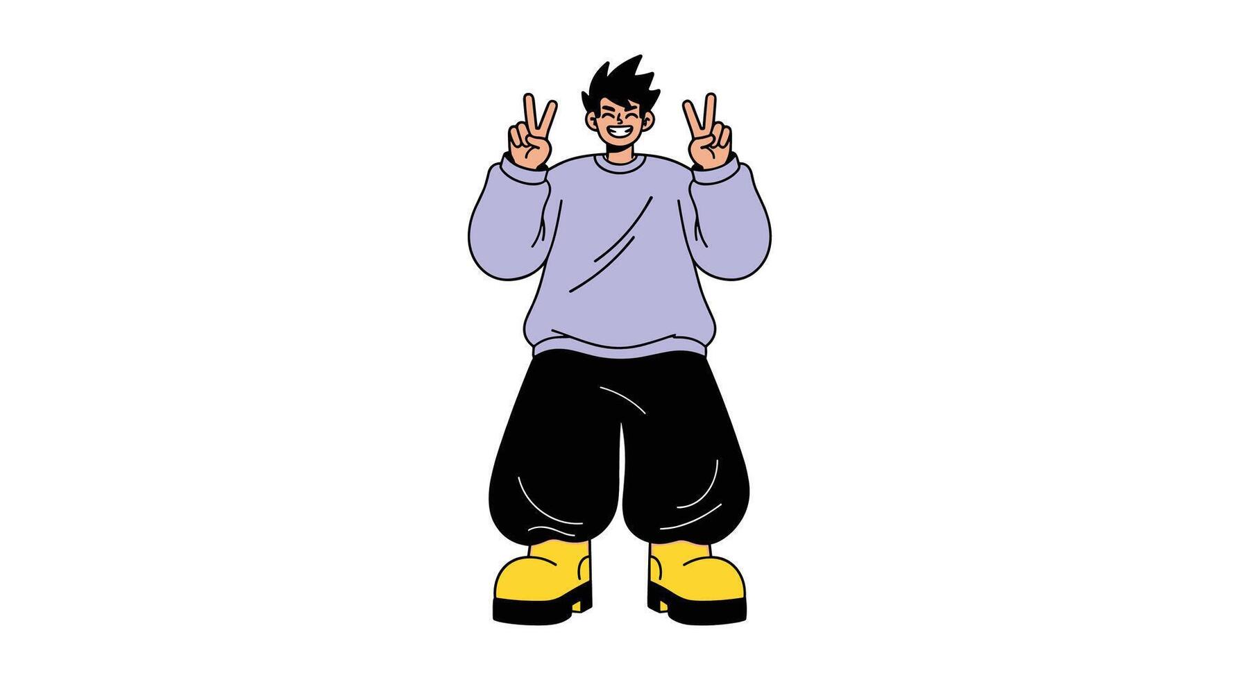 Pixel Art Character Dancing With Style Simple Background Motion Capture Concept Illustration vector