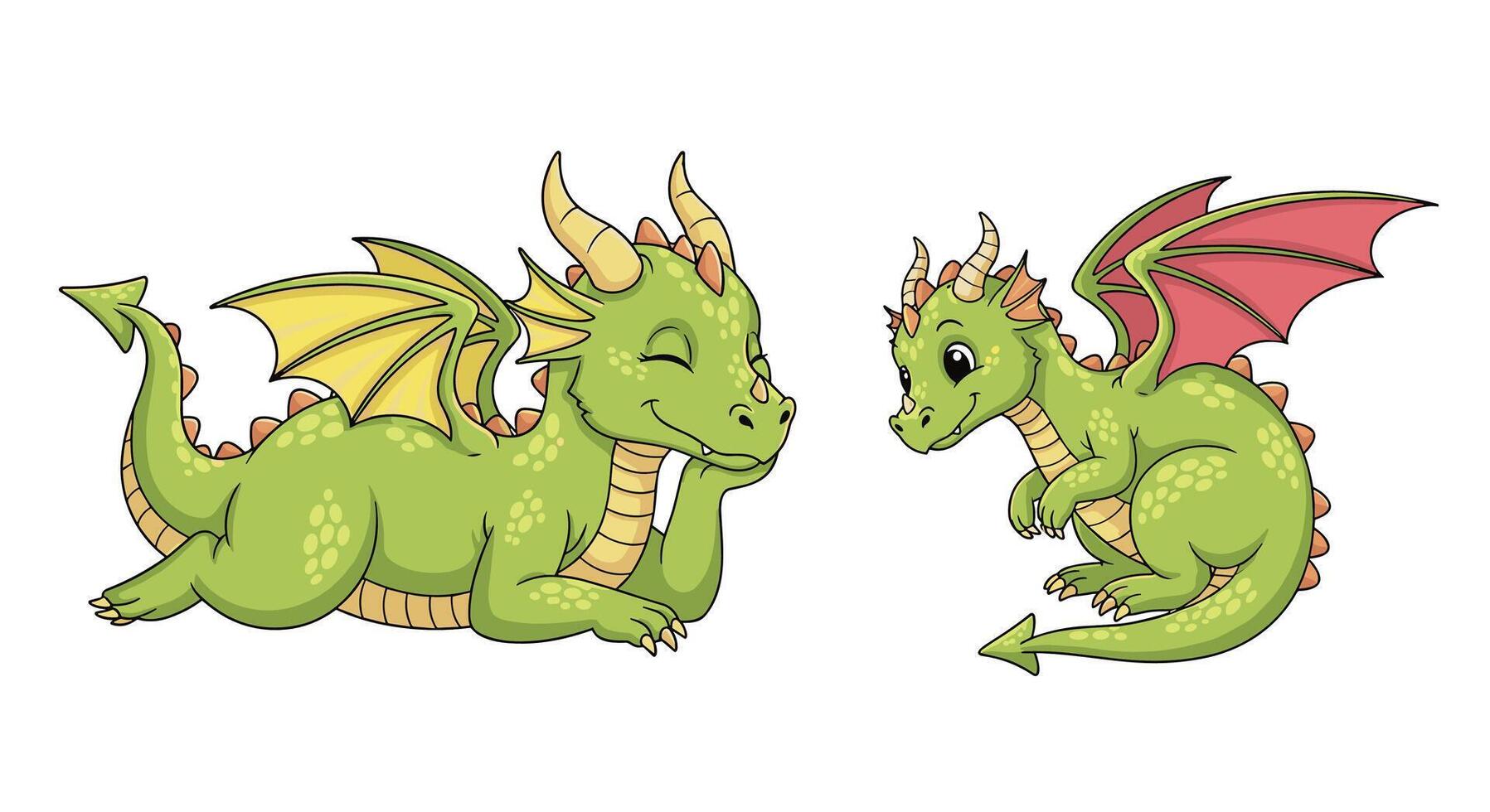 The Gentle Dragons A Story of Friendship Courage and Overcoming Challenges Together vector