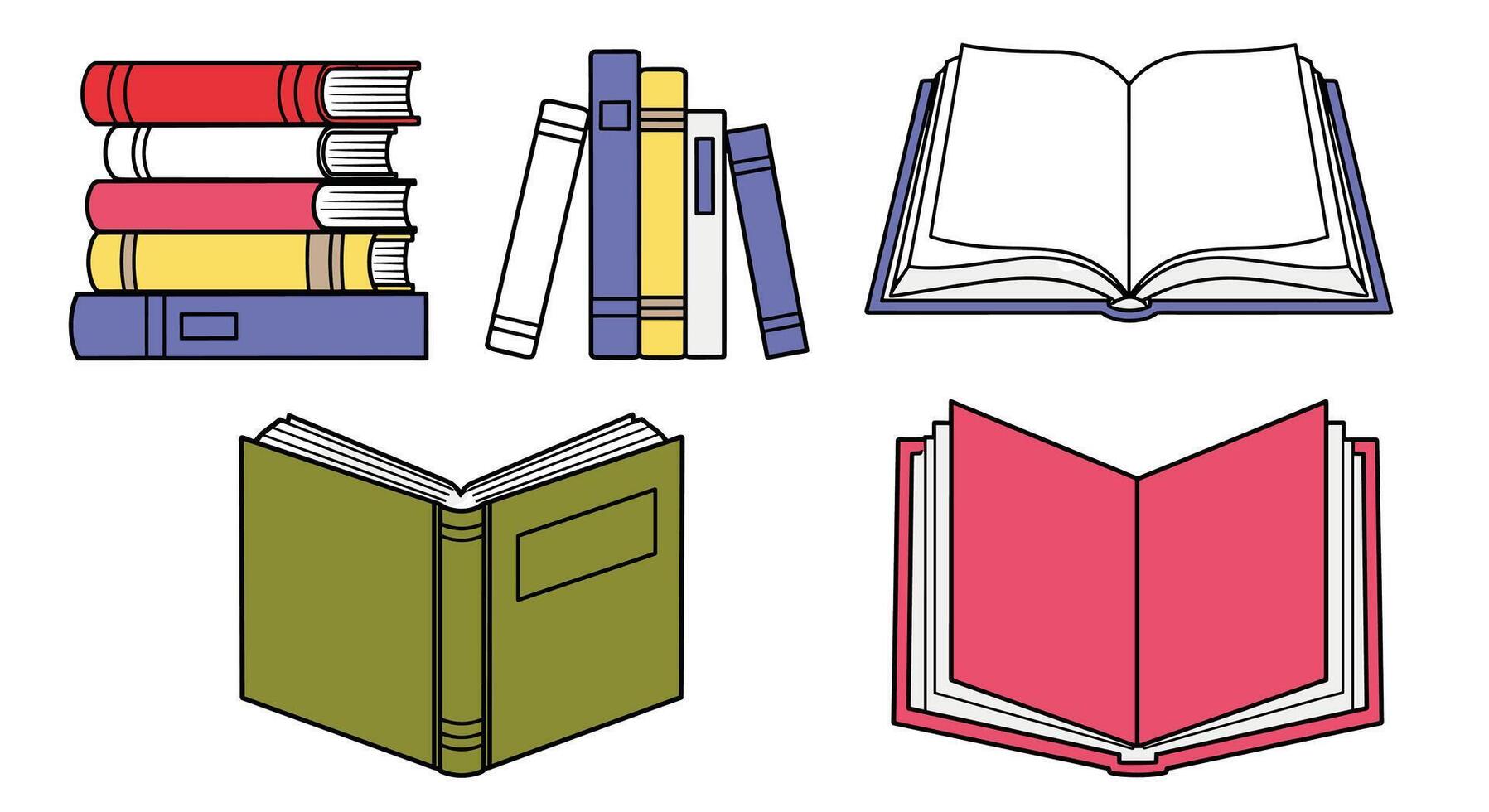 A Guide to Understanding Different Types of Books and Their Importance for Education vector