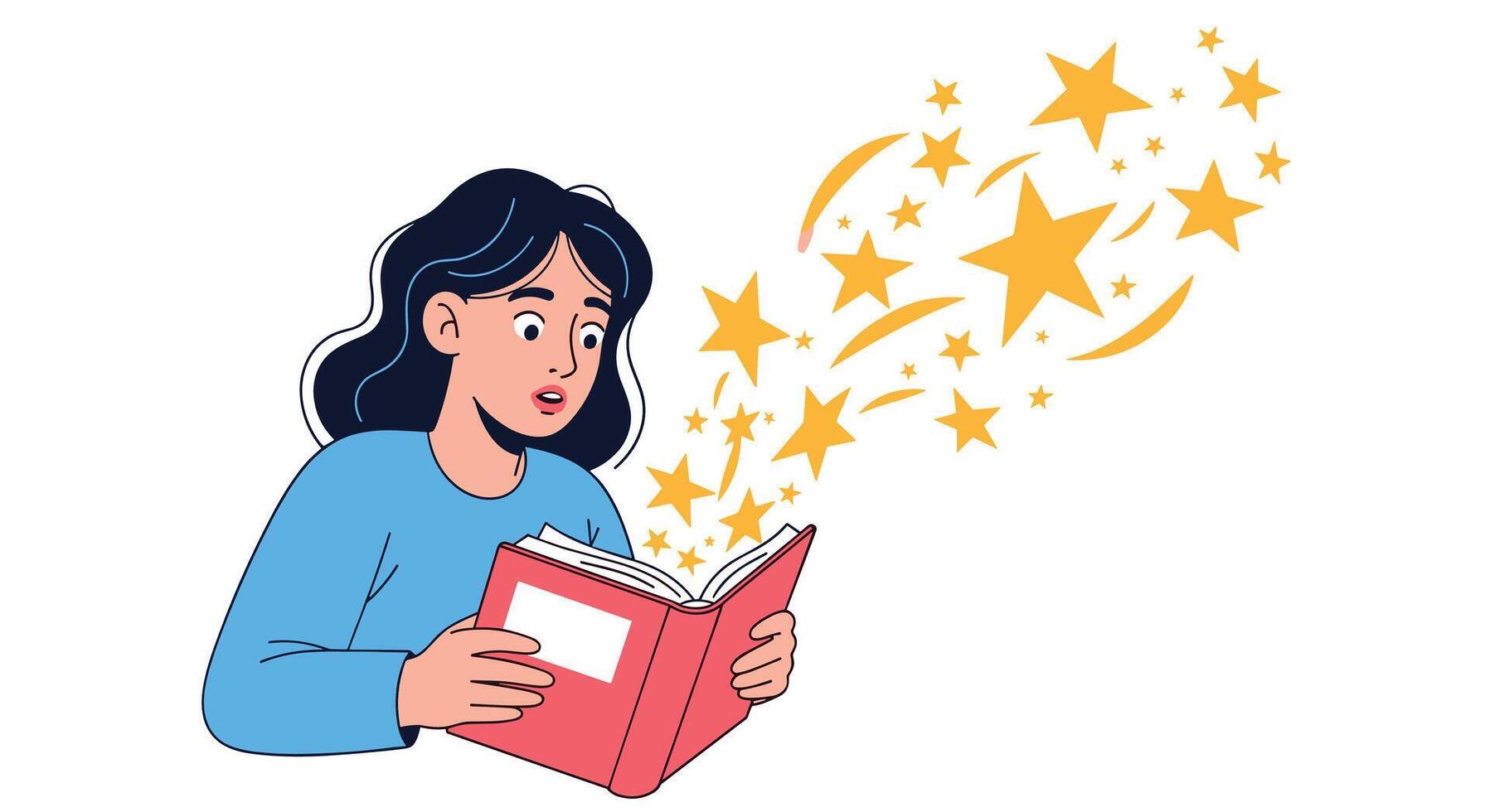 Unveiling Literary Magic The Allure of Reading and Storytelling in Today's Fast-Paced World vector