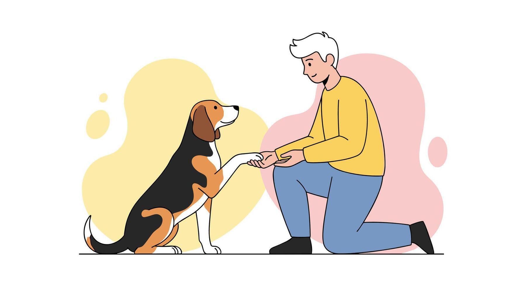 The Therapy Pet Connection How Dogs Can Provide Relief and Companionship For Elders vector