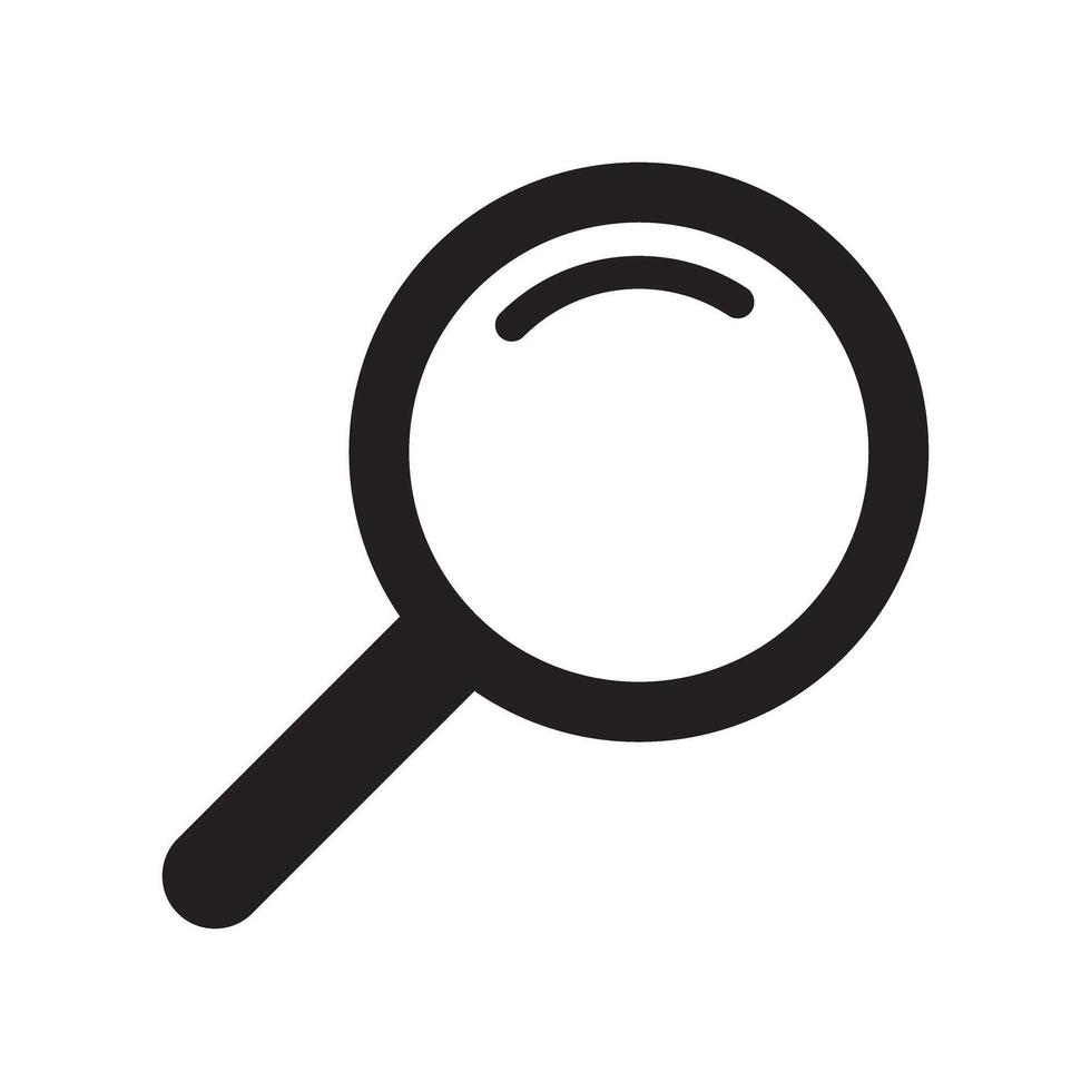 Magnifying glass icon, magnifier icon. Loupe sign symbol. vector