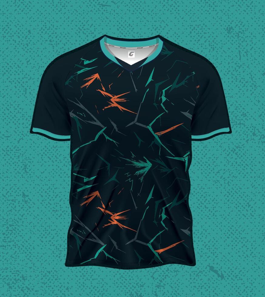 Athletic Sports Jersey Mockup Versatile Design for Multiple Sports vector