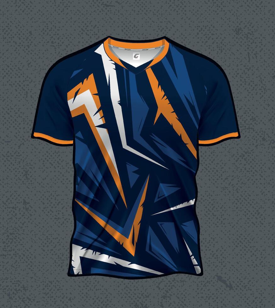 Professional Team Jersey Template Soccer, Cycling, and Gaming Kit Design vector