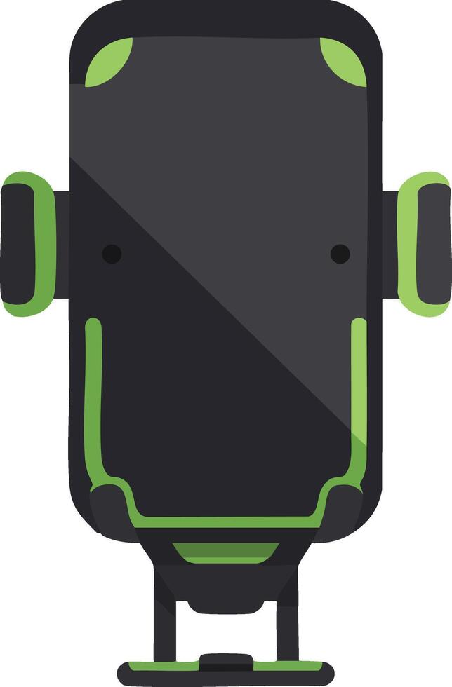 Gaming chair top view illustration with green accents and ergonomic design image vector