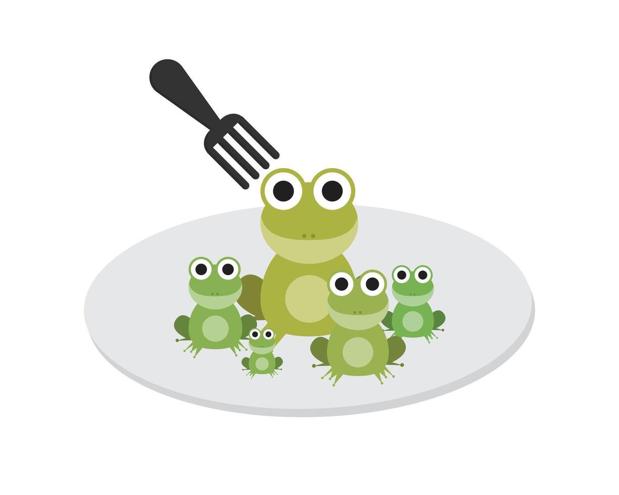 Eat that frog to start with the biggest task first vector