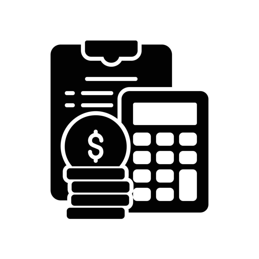 Financial planning icon vector