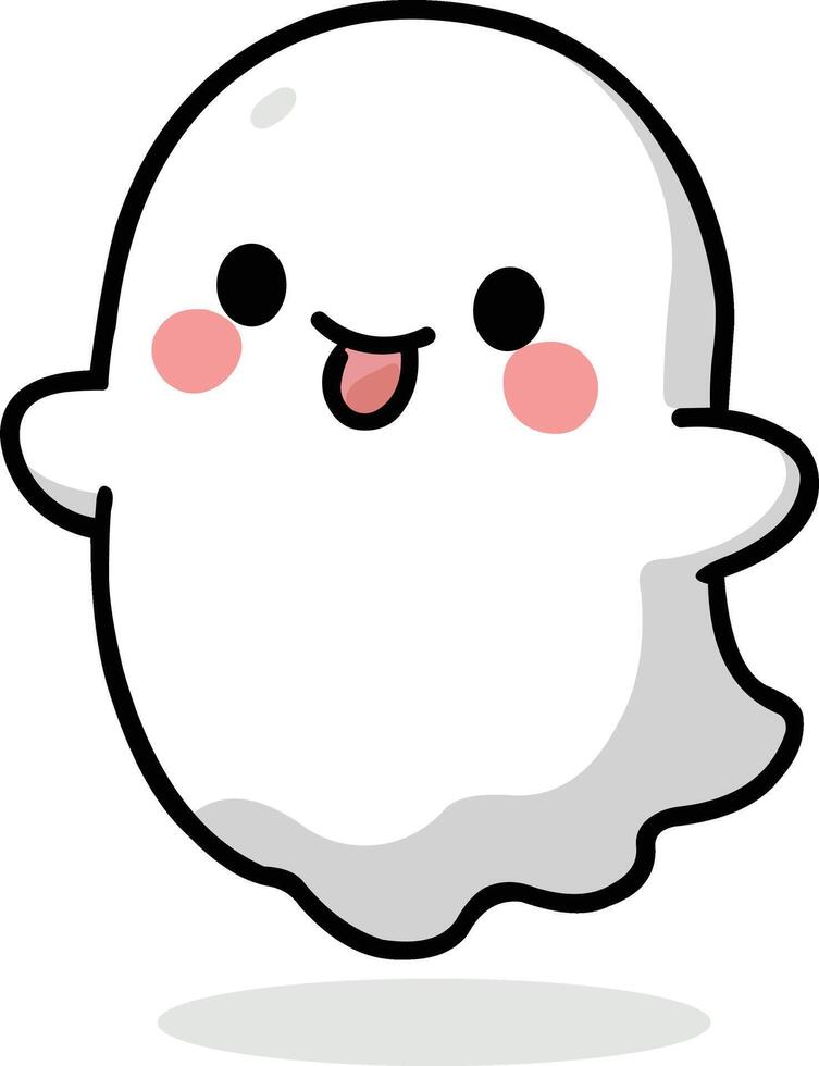 Cute Naughty Ghost vector