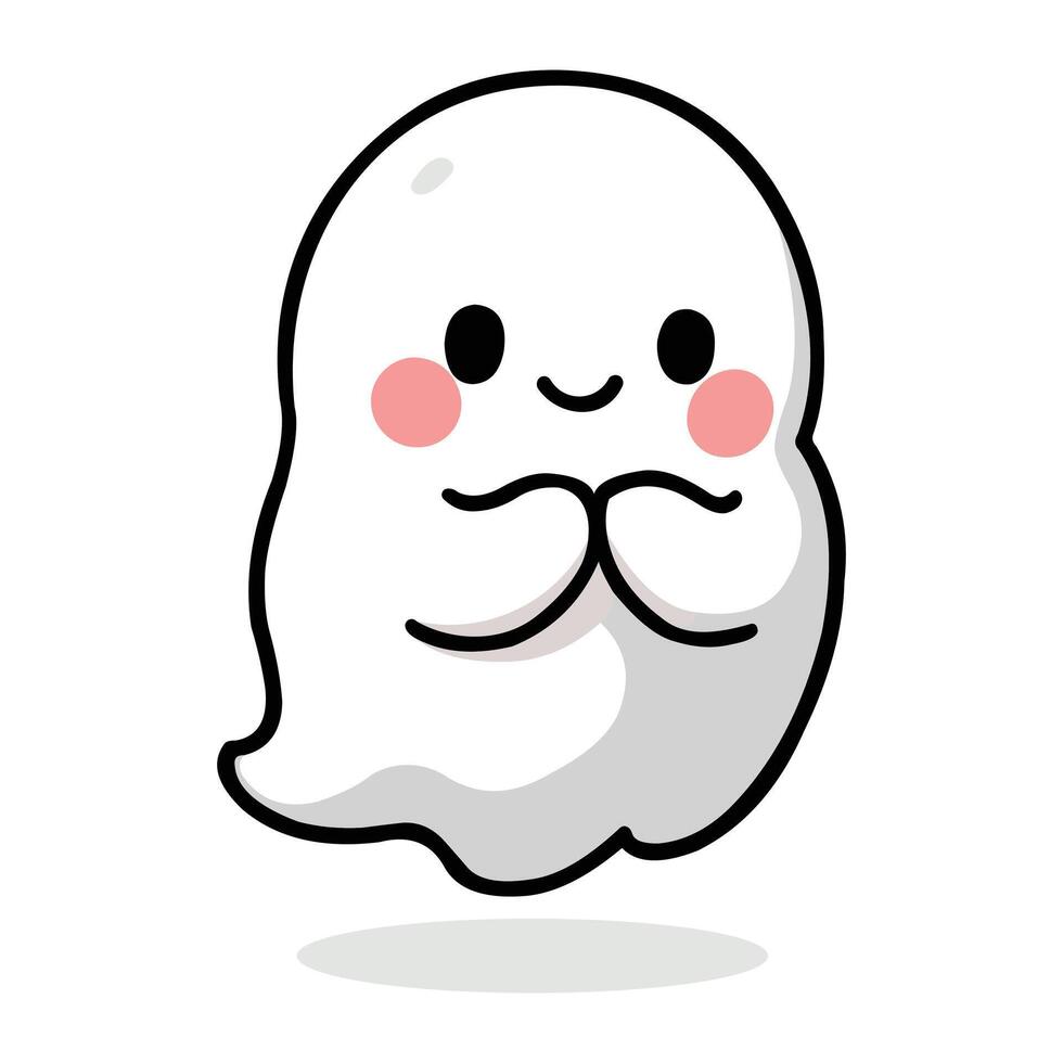 Cute Little Ghost vector