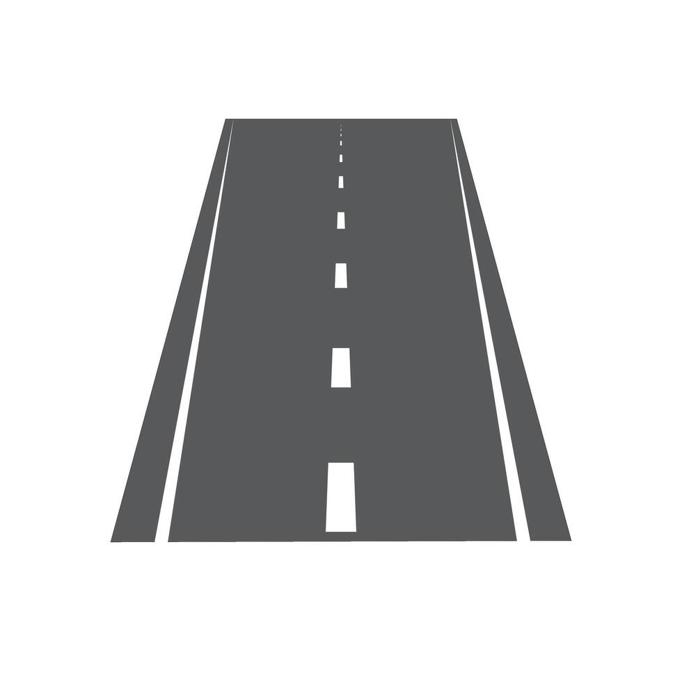 Road icon isolated of flat style. vector