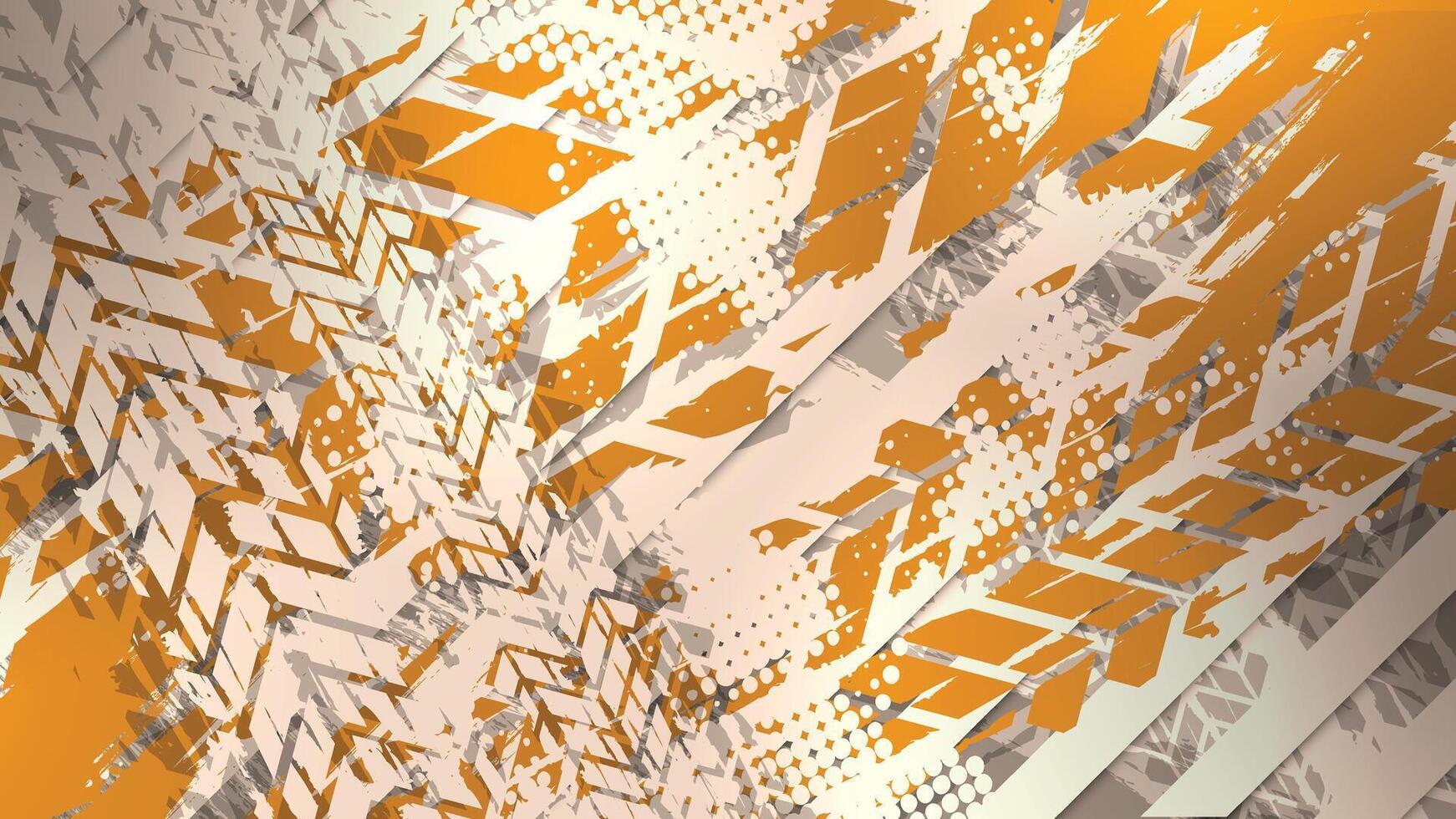 abstract background with orange and white lines vector