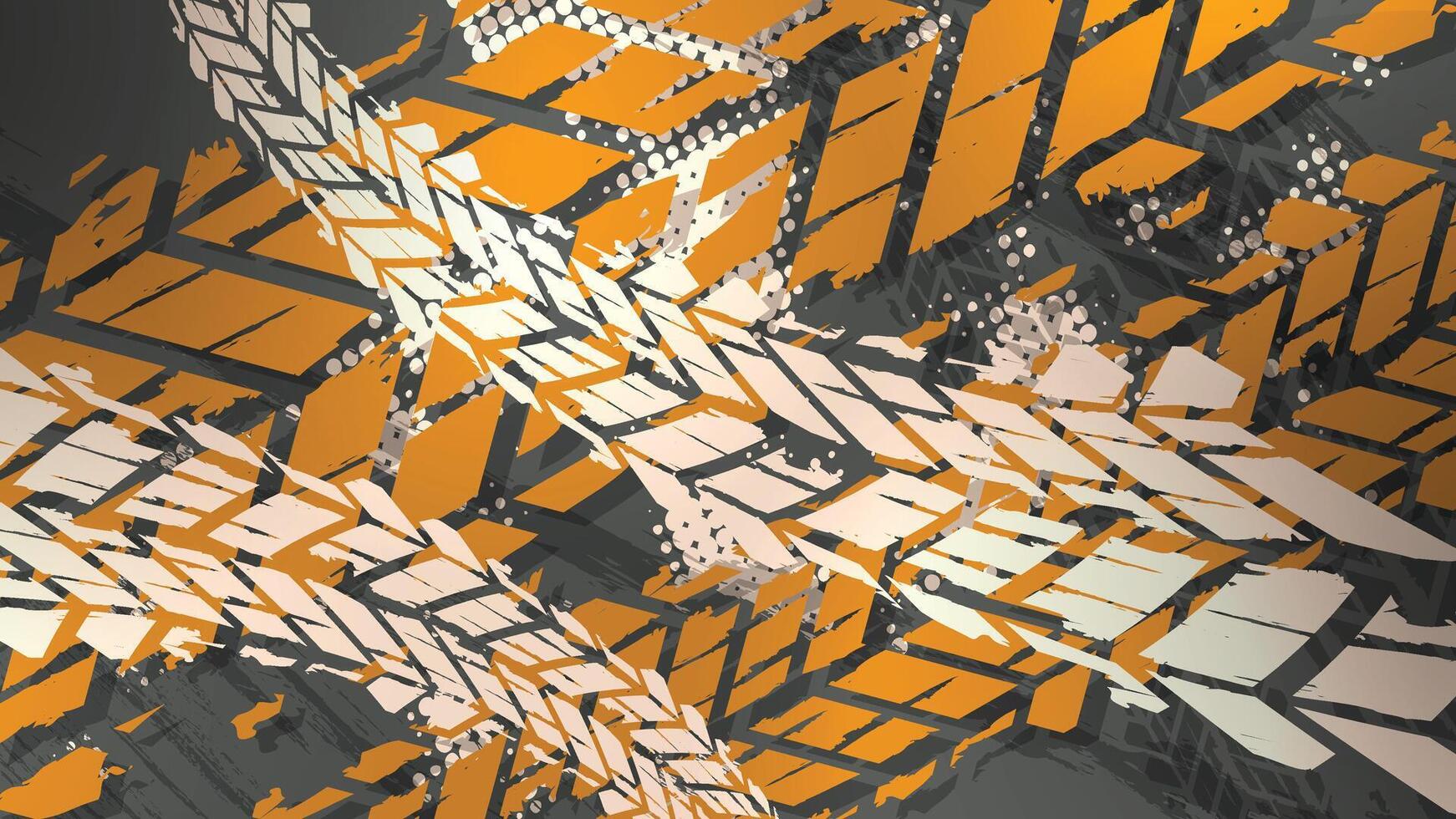 Dynamic Tire Tracks Abstract Background vector