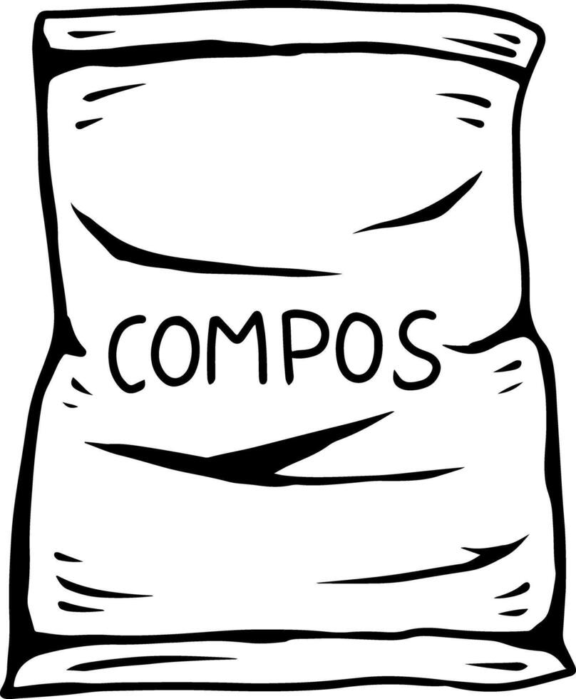Bag of Compost vector